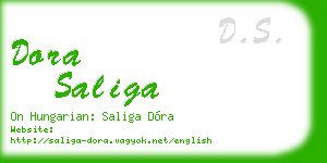 dora saliga business card